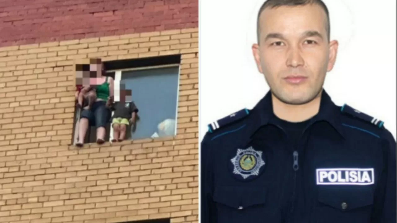 Әйел балаларымен бірге көпқабатты үйдің терезесінен секіріп кетпек болған