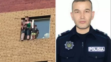 Әйел балаларымен бірге көпқабатты үйдің терезесінен секіріп кетпек болған