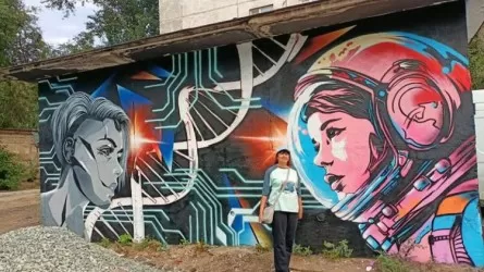 Пять трансформаторных будок в Павлодаре отдали под граффити в стиле IT