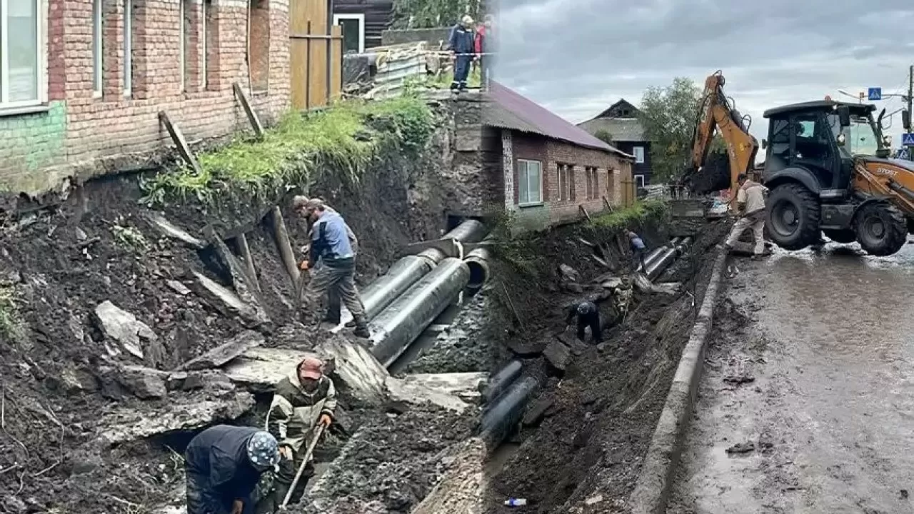 ШҚО-да жылу құбырларын жөндеу кезінде тұрғын үй іргетасының төсеніші құлап түсті 