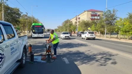 Реконструкция дорог в Атырау зачастую проводится с дефектами