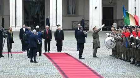 Токаева в Квиринальском дворце встретил президент Италии