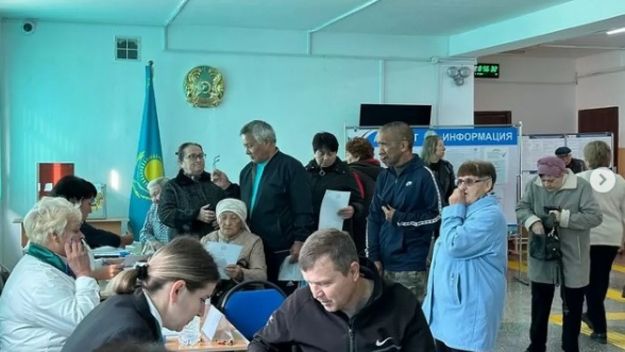 Рекордную явку на референдум демонстрируют жители села в Алматинской области