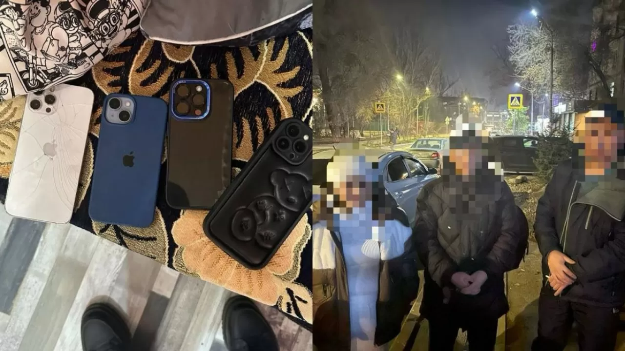 Воровали телефоны: группа карманников задержана в Алматы