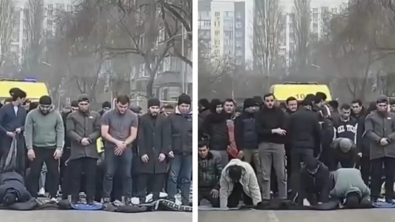 Мүфтият жолды жауып тастап, намаз оқыған жамағатқа ескерту жасады