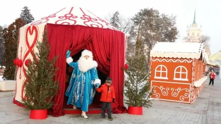 Алматыда Аяз атаның киіз үйлері ашылды
