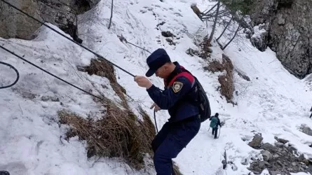 Алматыда бозбала шыңнан құлап кетті