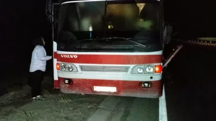 Спасатели эвакуировали группу людей из неисправного автобуса на трассе Екатеринбург – Алматы 