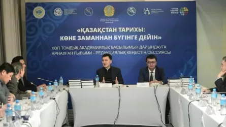 Ерлан Қарин Қазақстан тарихы академиялық көптомдығы ғылыми-редакциялық кеңесінің отырысына қатысты   