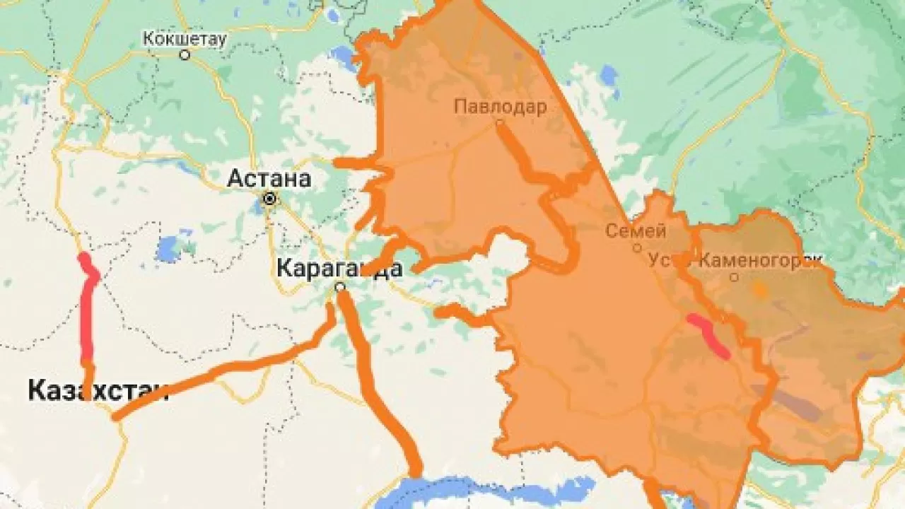 Еліміздің 9 облысында жолдарда көлік қозғалысына шектеу енгізілді
