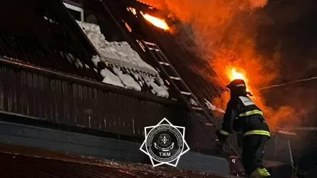 Пожар на площади 370 кв. метров ликвидирован в Петропавловске 