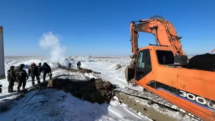 Майқайыңға баратын желінің бір шақырым бөлігі қатып қалған