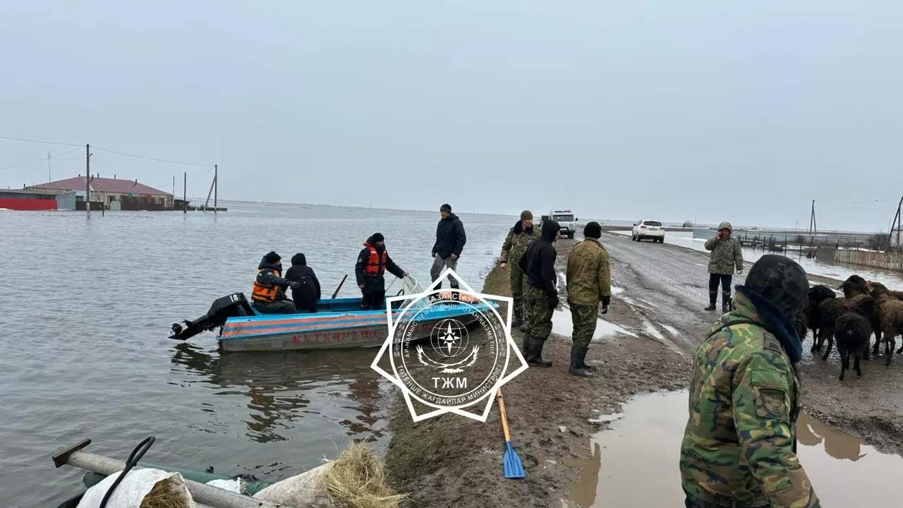Батыс Қазақстанда бір ауыл су астында қалды