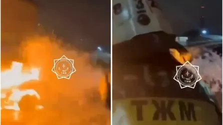 Солтүстік Қазақстанда екі көлік өртеніп, адамдар күйікпен ауруханаға жатқызылды