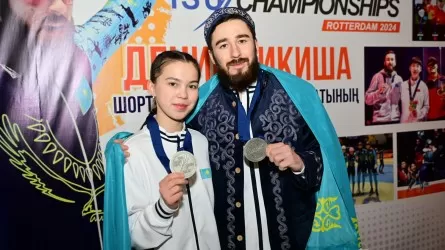 В Астане встретили автора исторической медали чемпионата мира