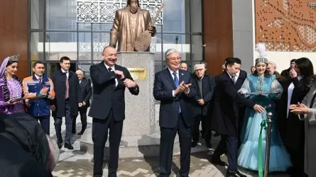 Тоқаев Физулиде Құрманғазы атындағы Балалар шығармашылығы орталығының ашылу рәсіміне қатысты