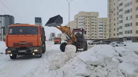 Елордадан 32 мың текше метрден астам қар шығарылды 