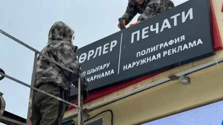 В Астане демонтируют наружную рекламу: акимат выходит на столичных бизнесменов  