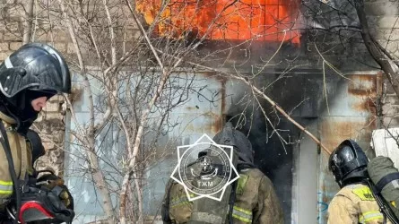 Два газовых баллона вынесли пожарные Астаны из горящего цеха