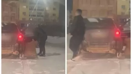 Астана тұрғыны әйелін жүріп келе жатқан көліктен лақтырып жіберген