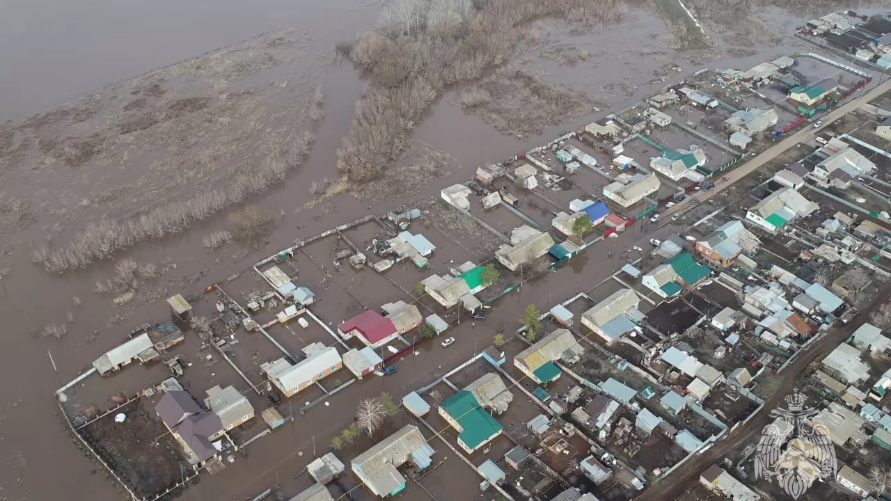 Оренбургская область РФ страдает от беспрецедентного паводка