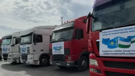 Гуманитарная помощь из Узбекистана прибыла в Казахстан