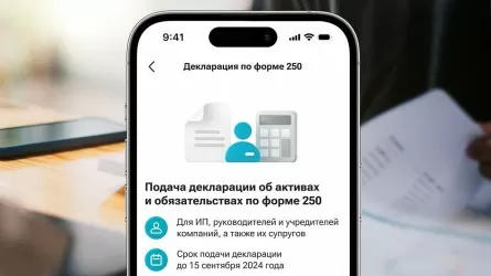 Декларацию об активах и обязательствах по форме 250 теперь можно сдать в мобильном суперприложении Kaspi.kz