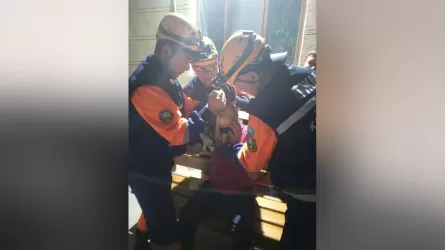 Это Спарта: кызылординские спасатели сняли с головы гражданина железный шлем