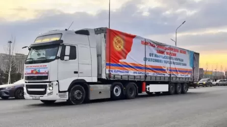 Қырғыз елінен Батыс Қазақстан облысына 80 тонна гуманитарлық жүк жеткізілді