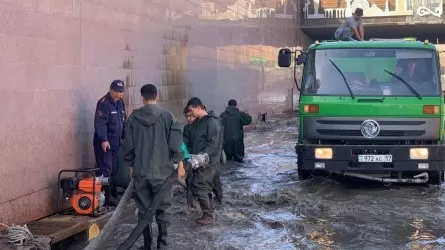 Шымкент затопило ливневыми дождями