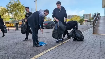 Кәсіпкерлер сауда орталықтары мен базарлардың маңында тазалық жүргізді 