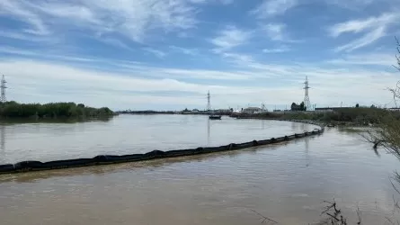 Какой уровень воды в реке Жайык в Атырау