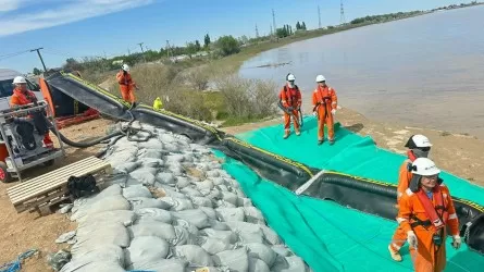 Водоочистную станцию затопило в пригороде Атырау