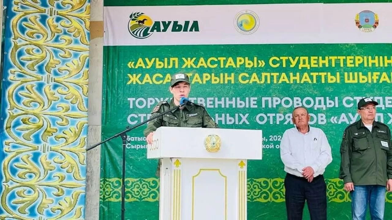 Сырым ауданында студенттік құрылыс жасақтары жұмыс істей бастады