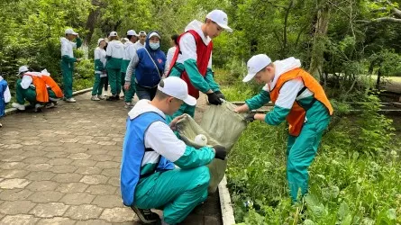 Субботник в необычной форме прошел в Карагандинской области 