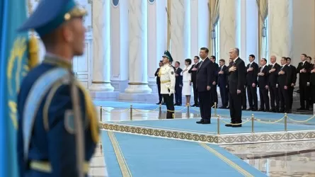 В Акорде прошла торжественная встреча главы Китая