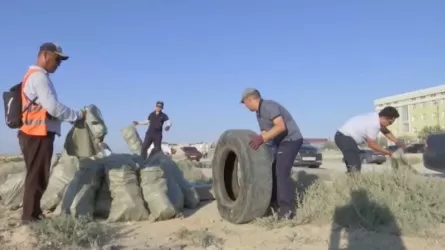 Ақтауда 170 тонна қоқыс шығарылды 
