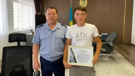 Алматы облысында суға батқан баланы құтқарған жігіт марапатталды