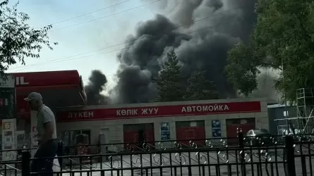 Алматыда «Барахолка» базарынан өрт шықты