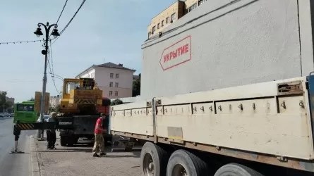 Курск облысында жан сақтайтын орындар орнатыла бастады
