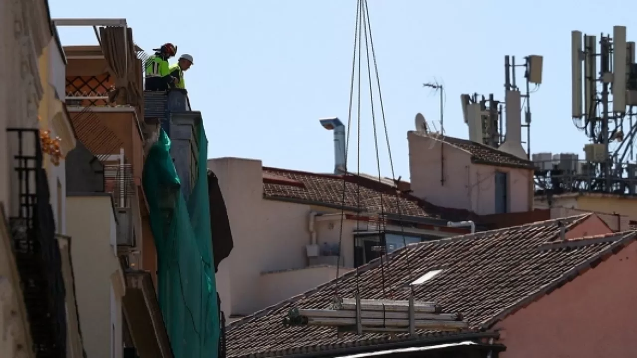 В центре Мадрида обрушилось здание