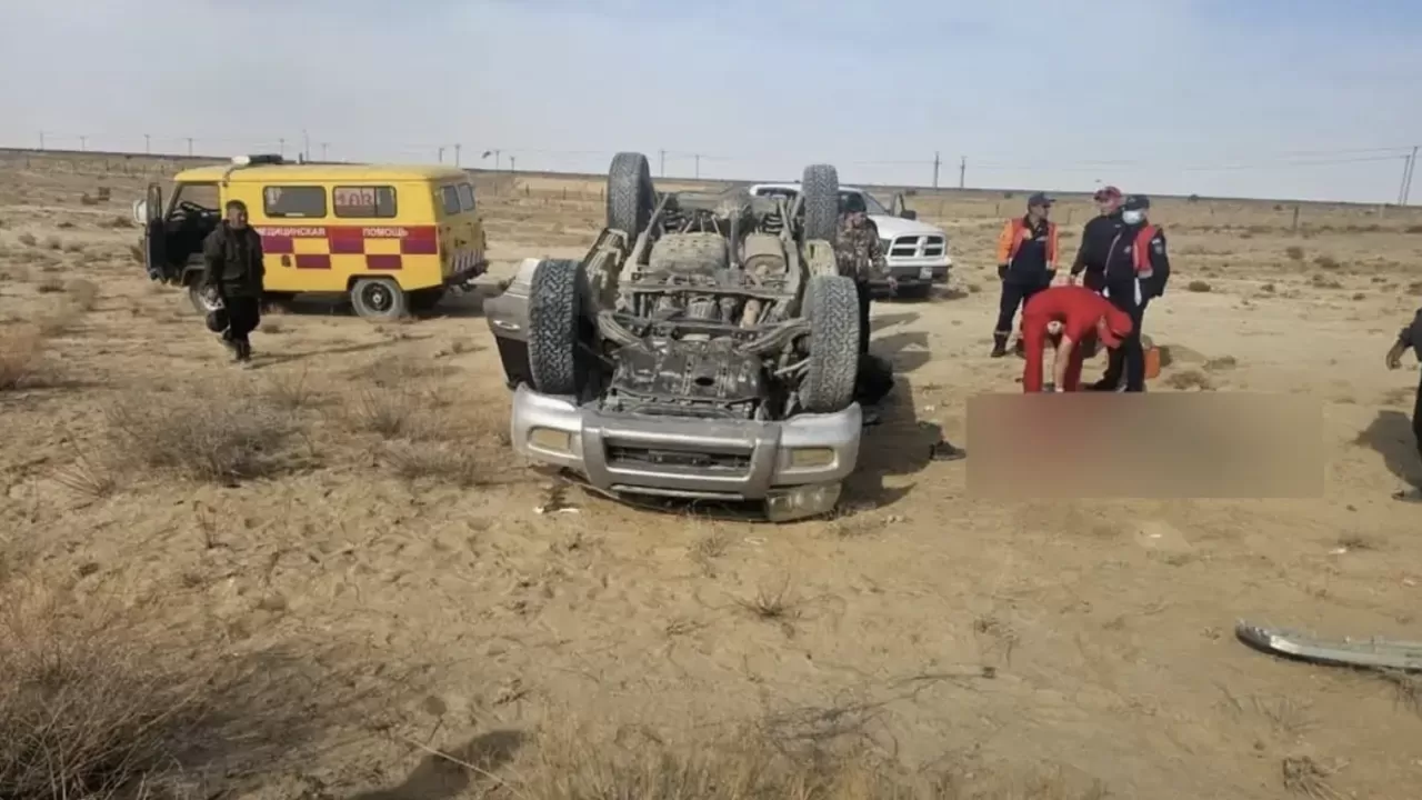 Маңғыстау облысында көлік аударылып, жүргізуші мерт болды