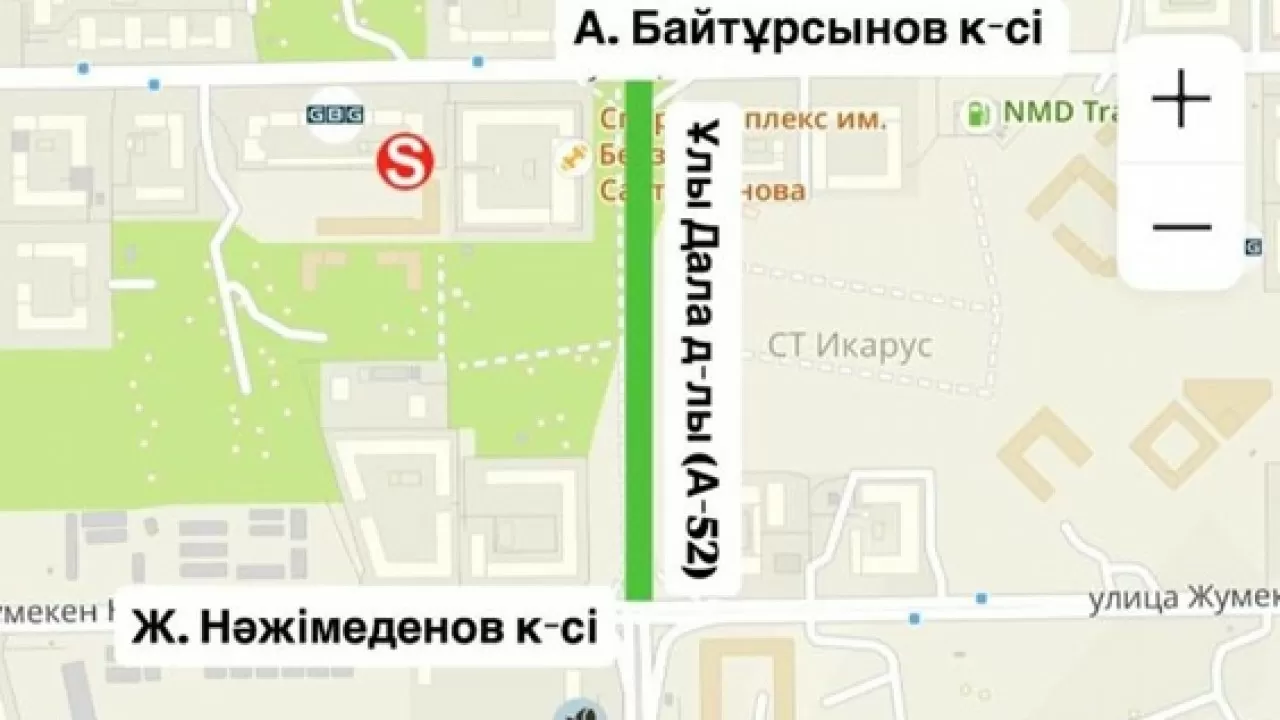 Новый участок дороги открыли в оживленном районе Астаны