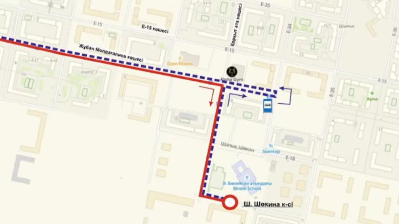 Городские автобусы изменили маршрут в столичном районе Нура 