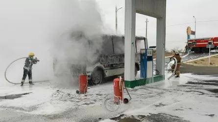 Крупного взрыва едва удалось избежать на АЗС в Атырауской области