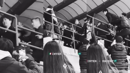 «Интер» мен «Қайрат» жанкүйерлері ойын кезінде өзара төбелесіп қалды 