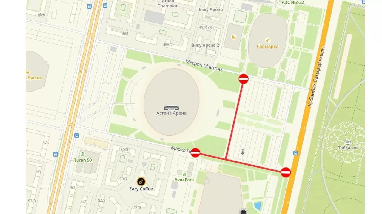 Дороги перекроют в Астане в день зажжения новогодних елок