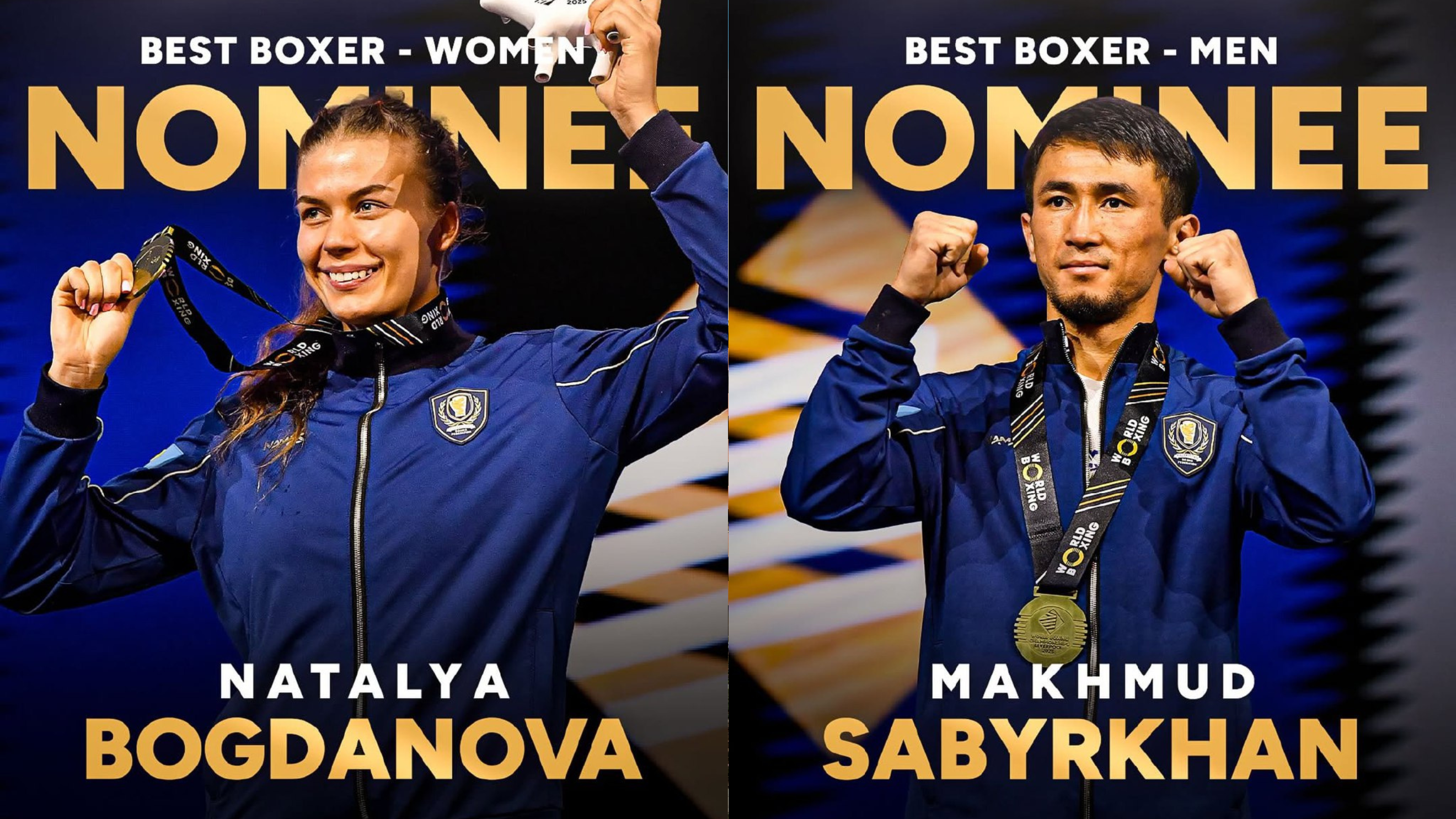 Махмұд Сабырхан мен Наталья Богданова &laquo;Жылдың үздік боксшысы&raquo; номинациясына ұсынылды