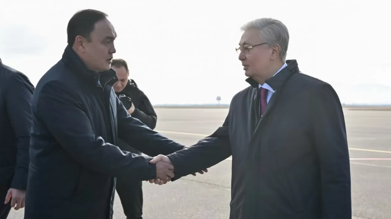 Токаев прибыл с рабочей поездкой в Жамбылскую область 