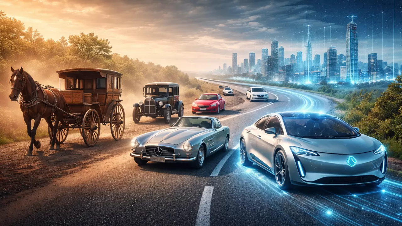 Атпен жүретін арбадан ұшатын таксилерге дейін